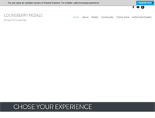 Tablet Screenshot of lounsberrypedals.com